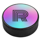 Palet De Hockey Monogramme néon rose bleu et violet ombre (3/4/2016 12:00:00 AM)