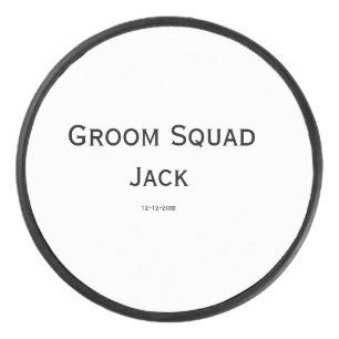 Palet De Hockey monogramme simple personnalisé ajoutez votre nom m