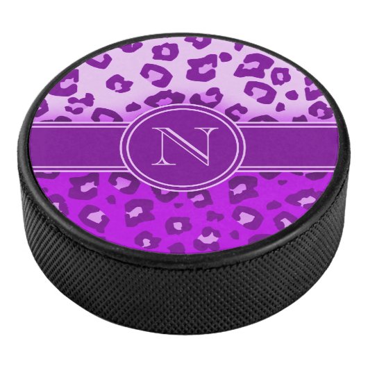 Palet De Hockey monogramme violet Empreinte de léopard (3/4/2016 12:00:00 AM)