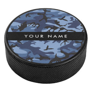 Palet De Hockey Motif camouflage bleu marine Personnalisez votre n