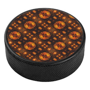 Palet De Hockey Motif d'art abstrait élégant boho moderne or #507