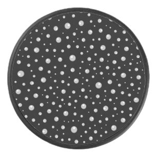 Palet De Hockey Motif de perle sur fond noir