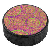 Palet De Hockey Motif de tourbillon de mandala néon psychédélique (3/4/2016 12:00:00 AM)
