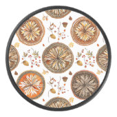Palet De Hockey Motif Mandala d'automne (Devant)