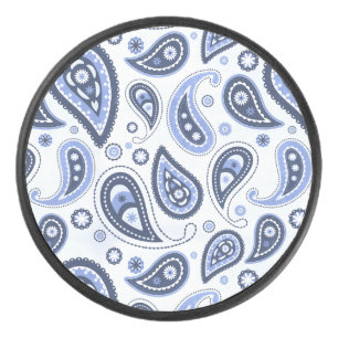 Palet De Hockey Motif Paisley Bleu