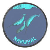 Palet De Hockey Narwhal Sous La Glace (Devant)