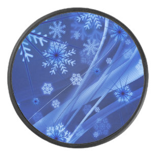 Palet De Hockey Noël des Flèches de neige en hiver