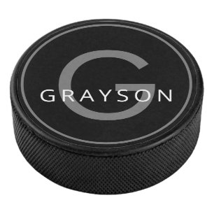 Palet De Hockey Nom personnalisé et lettre initiale