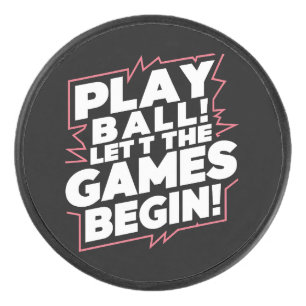 Palet De Hockey Œuvre d'art de citation de sports de balle de jeu