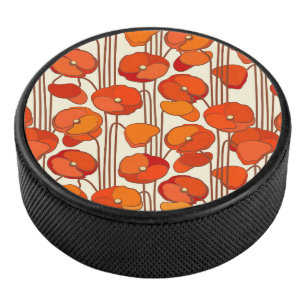 Palet De Hockey Paluche de hockey Art Nouveau Coquelicots