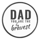 Palet De Hockey Papa, tu es la fête du Père le plus courageux (Devant)