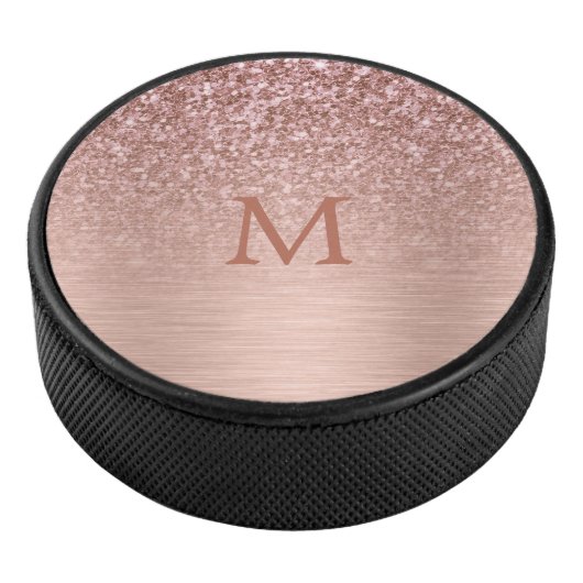 Palet De Hockey Parties scintillant rose-or Faux et texture métall (3/4/2016 12:00:00 AM)