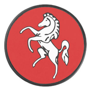 Palet De Hockey Patriotique hockeyeur avec drapeau de Kent, Anglet