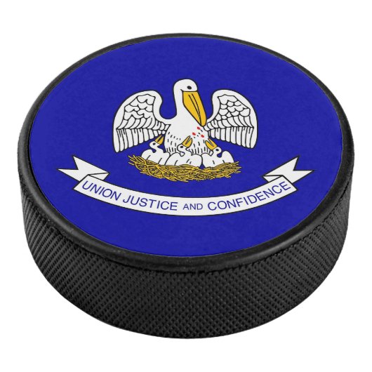Palet De Hockey Patriotique hockeyeur avec drapeau de la Louisiane (3/4/2016 12:00:00 AM)