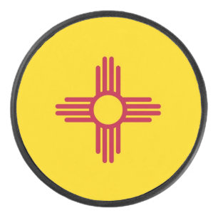 Palet De Hockey Patriotique hockeyeur avec drapeau du Nouveau-Mexi