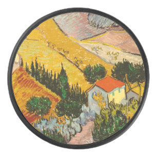 Palet De Hockey Paysage avec Maison et PloughmaVincent van Gogh