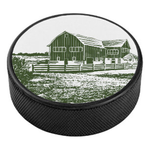 Palet De Hockey Paysage rural maison de ferme de style coupe
