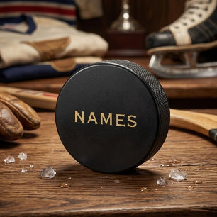 Palet De Hockey Personnalisé avec le nom de famille ou le surnom