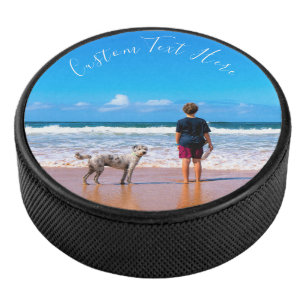 Palet De Hockey Personnaliser votre photo Hockey Puck avec texte