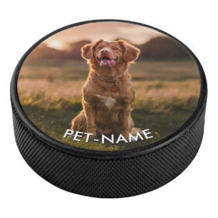 Palet De Hockey Photo personnalisée avec le nom de votre chien
