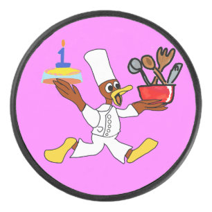 Palet De Hockey Popcorn Anime Chef Ducky Kazoo Pink Puck