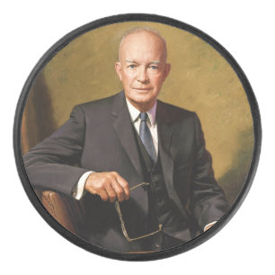 Palet De Hockey Portrait officiel du président Dwight Eisenhower à