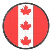 PALET DE HOCKEY POULE CANADIENNE DE HOCKEY SUR DRAPEAU (Devant)