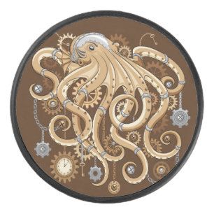 Palet De Hockey Poulpe Machine de Style Rétro Steampunk Surréalist