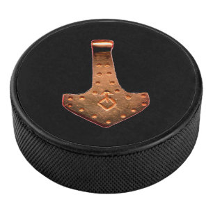 Palet De Hockey Poupée de hockey noir Cuivre Thor Hammer