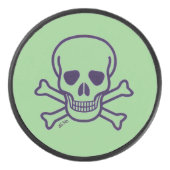 Palet De Hockey Poupée de hockey vert crâne vert (Devant)