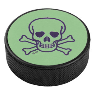 Palet De Hockey Poupée de hockey vert crâne vert