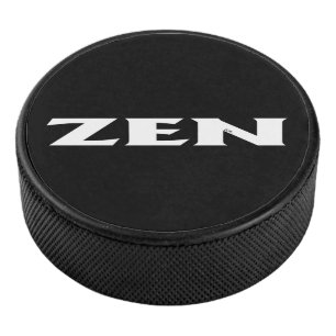 Palet De Hockey Puce de hockey noir blanc Zen