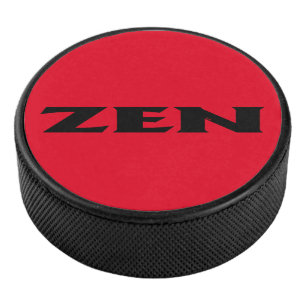 Palet De Hockey Puce de hockey rouge noir Zen