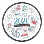 Palet De Hockey Quarantine 2020 Activités familiales Commémoratif (Devant)