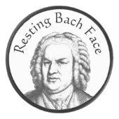Palet De Hockey Repose Bach Face Compositeur de musique classique (Devant)