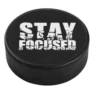 Palet De Hockey Rester concentré   Phrase motivationnelle avec tex