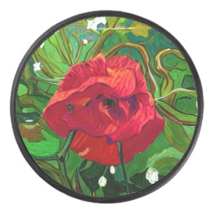 PALET DE HOCKEY ROSE ROUGE 