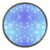 Palet De Hockey Round blue Bluetooth speaker with a front design (Devant)