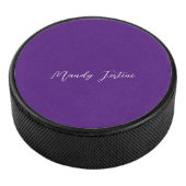 Palet De Hockey Royal Purple Plain Élégante Calligraphie minimalis (3/4/2016 12:00:00 AM)