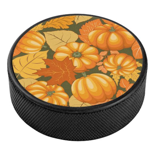 Palet De Hockey Saison d'automne Halloween Citrouille Motif (3/4/2016 12:00:00 AM)