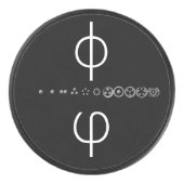 Palet De Hockey Séquence Centesimal 12chiffres Fibonacci par K Yon (Devant)