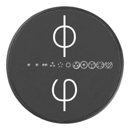 Palet De Hockey Séquence Centesimal 12chiffres Fibonacci par K Yon (Devant)