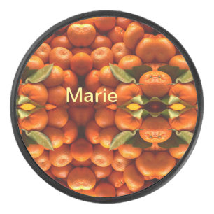 Palet De Hockey Simple fruit orange ajouter nom minimal personnali