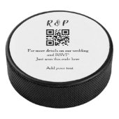 Palet De Hockey site web mariage rsvp q r code ajouter nom texte t (3/4/2016 12:00:00 AM)