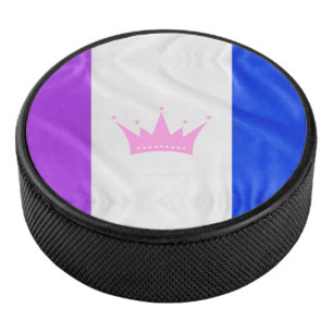 Palet De Hockey SlipperyJoe drag pride flag purple white blue crow