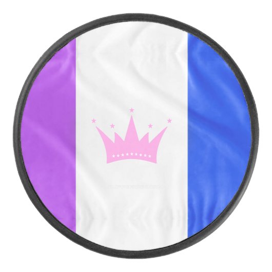 Palet De Hockey SlipperyJoe glisser le drapeau de la fierté violet (Devant)