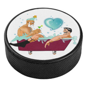 Palet De Hockey SlipperyJoe's deux gays hommes aiment la baignoire