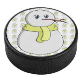 Palet De Hockey Snowman portant une écharpe jaune (3/4/2016 12:00:00 AM)