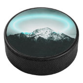 Palet De Hockey Snowy mountain mysterious blue neon light (3/4/2016 12:00:00 AM)