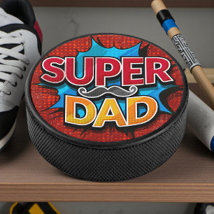 Palet De Hockey Super Papa Mustache Grunge moderne